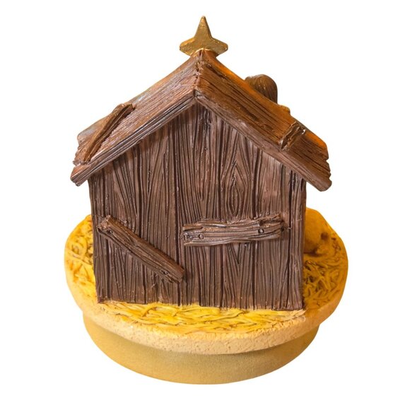 Nativity Candle Topper By Our America Christmas Decoration Baby Jesus Manger - Picture 6 of 12